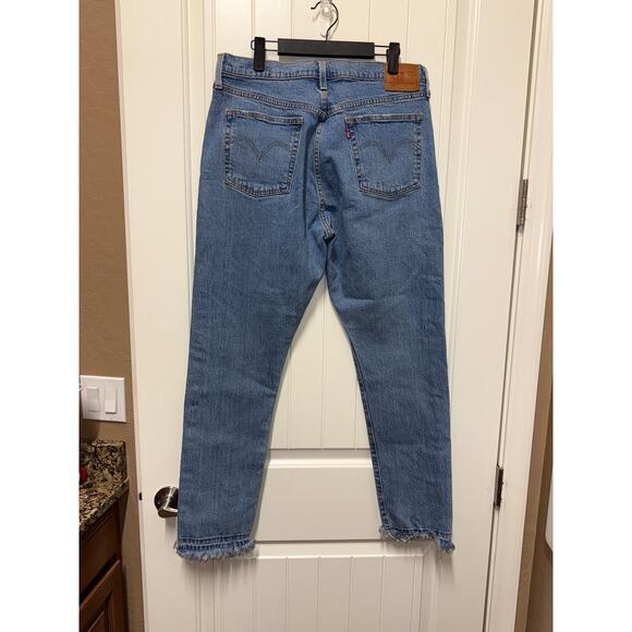 Levi's Premium 501 Skinny W 31 L 28 Fringed ankle - Picture 7 of 7